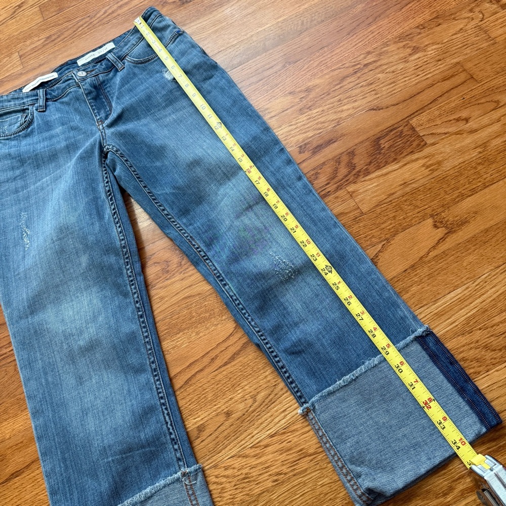 Anthropologie Pilcro hyphen cuffed crop denim jeans 28 - Picture 4 of 10